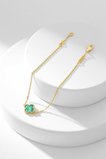 Mystic CLOVER BRACELET MALACHITE 1 MOTIF
