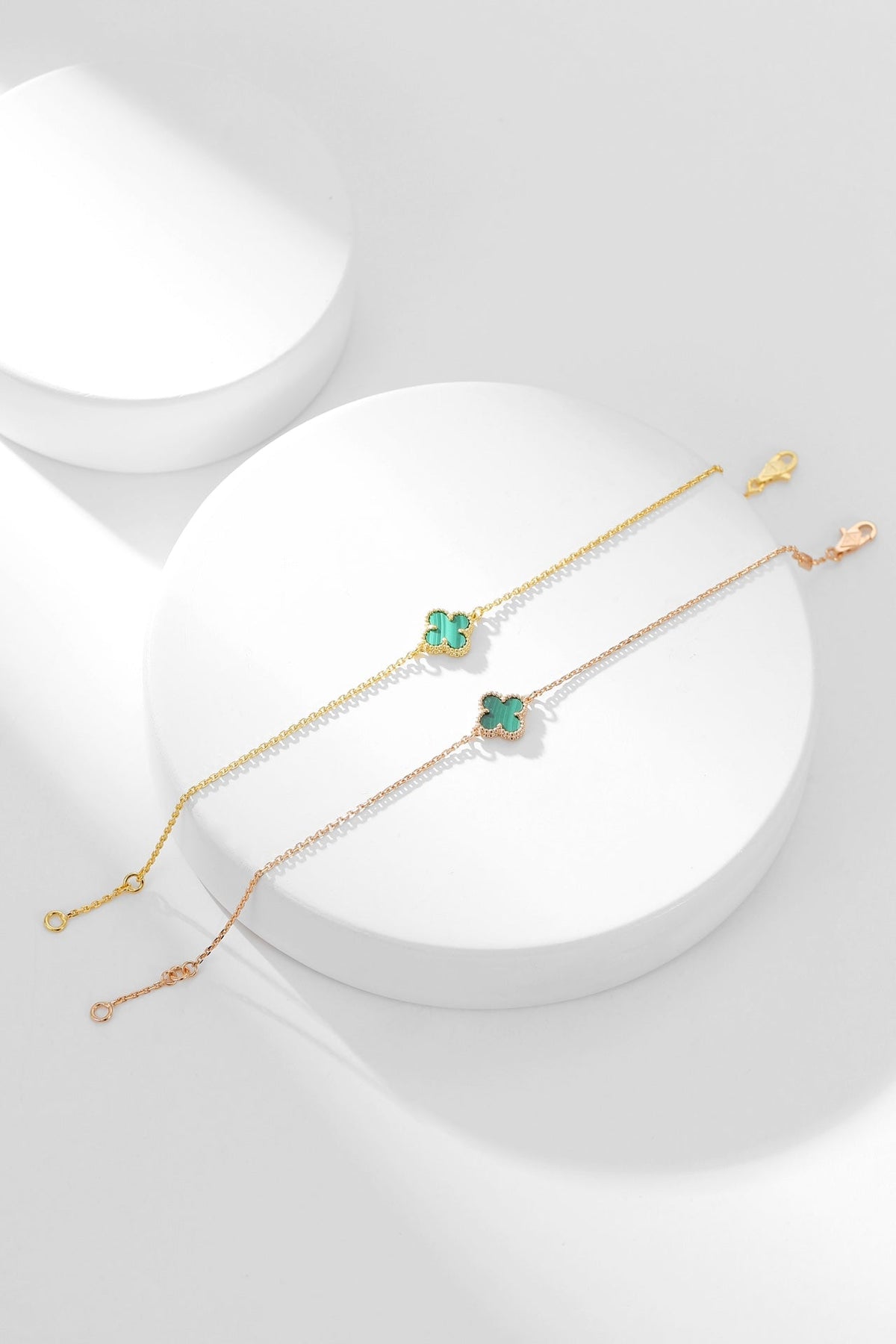 Mystic CLOVER BRACELET MALACHITE 1 MOTIF