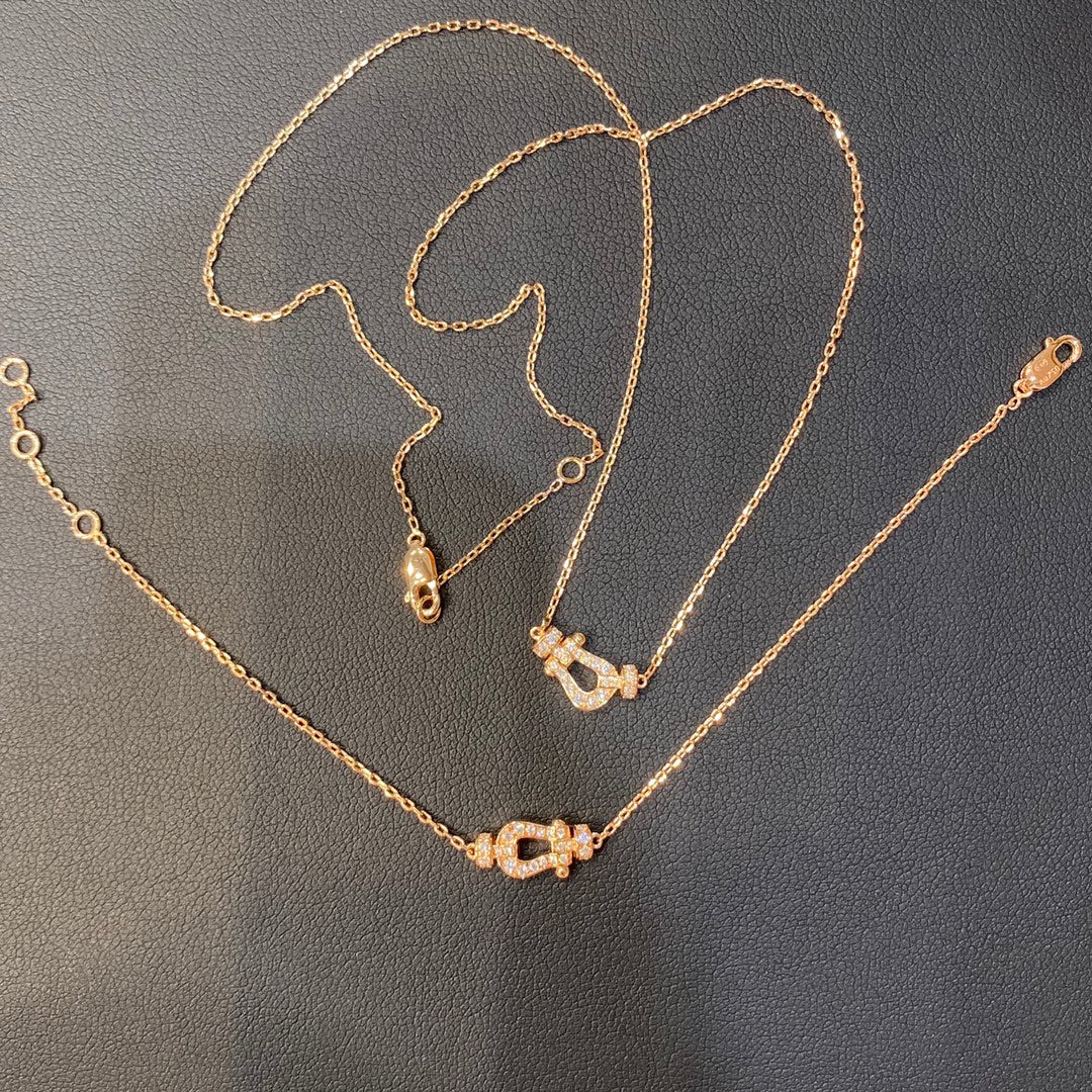 Mystic FORCE 10 DIAMOND PINK GOLD NECKLACE MINI MODEL