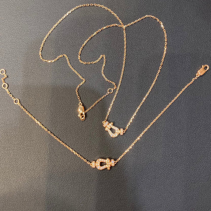 Mystic FORCE 10 DIAMOND PINK GOLD NECKLACE MINI MODEL