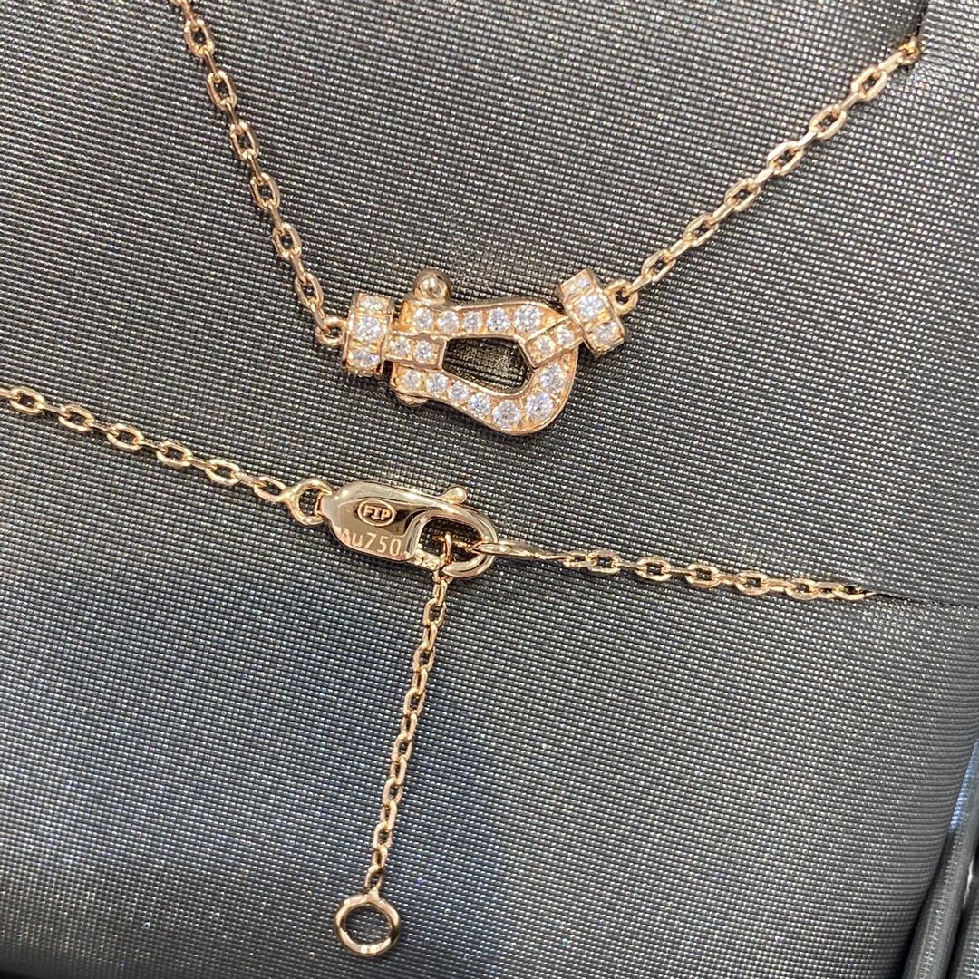 Mystic FORCE 10 DIAMOND PINK GOLD NECKLACE MINI MODEL
