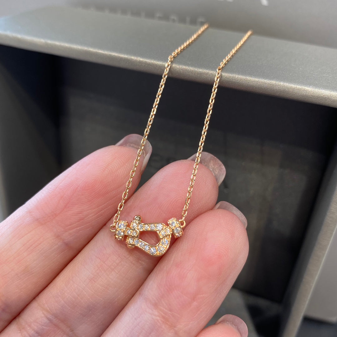 Mystic FORCE 10 DIAMOND PINK GOLD NECKLACE MINI MODEL