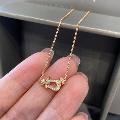 Mystic FORCE 10 DIAMOND PINK GOLD NECKLACE MINI MODEL