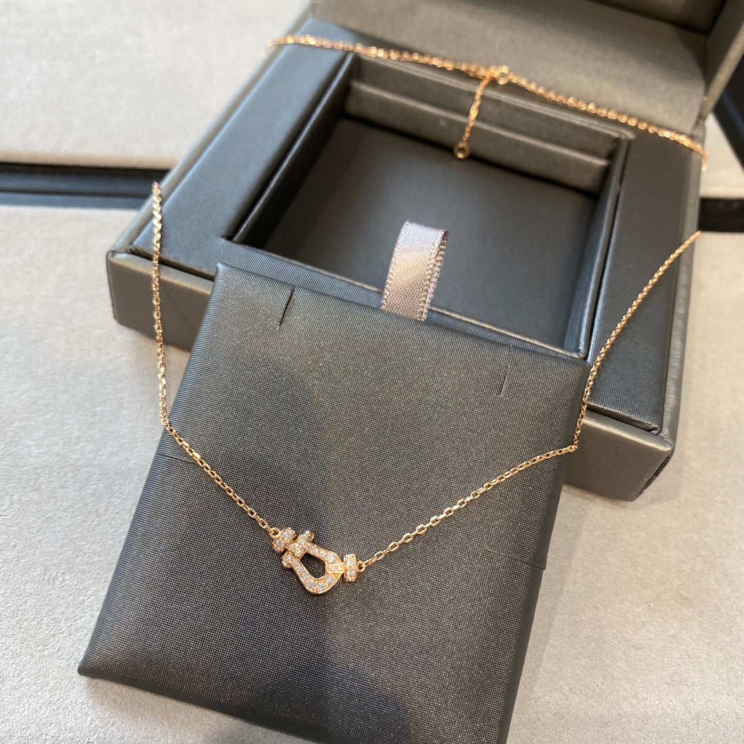 Mystic FORCE 10 DIAMOND PINK GOLD NECKLACE MINI MODEL