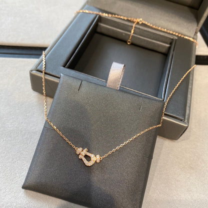 Mystic FORCE 10 DIAMOND PINK GOLD NECKLACE MINI MODEL