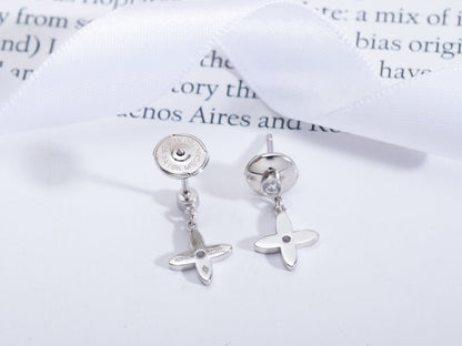 Mystic VIDYLLE SILVER DIAMOND MINI DROP EARRINGS