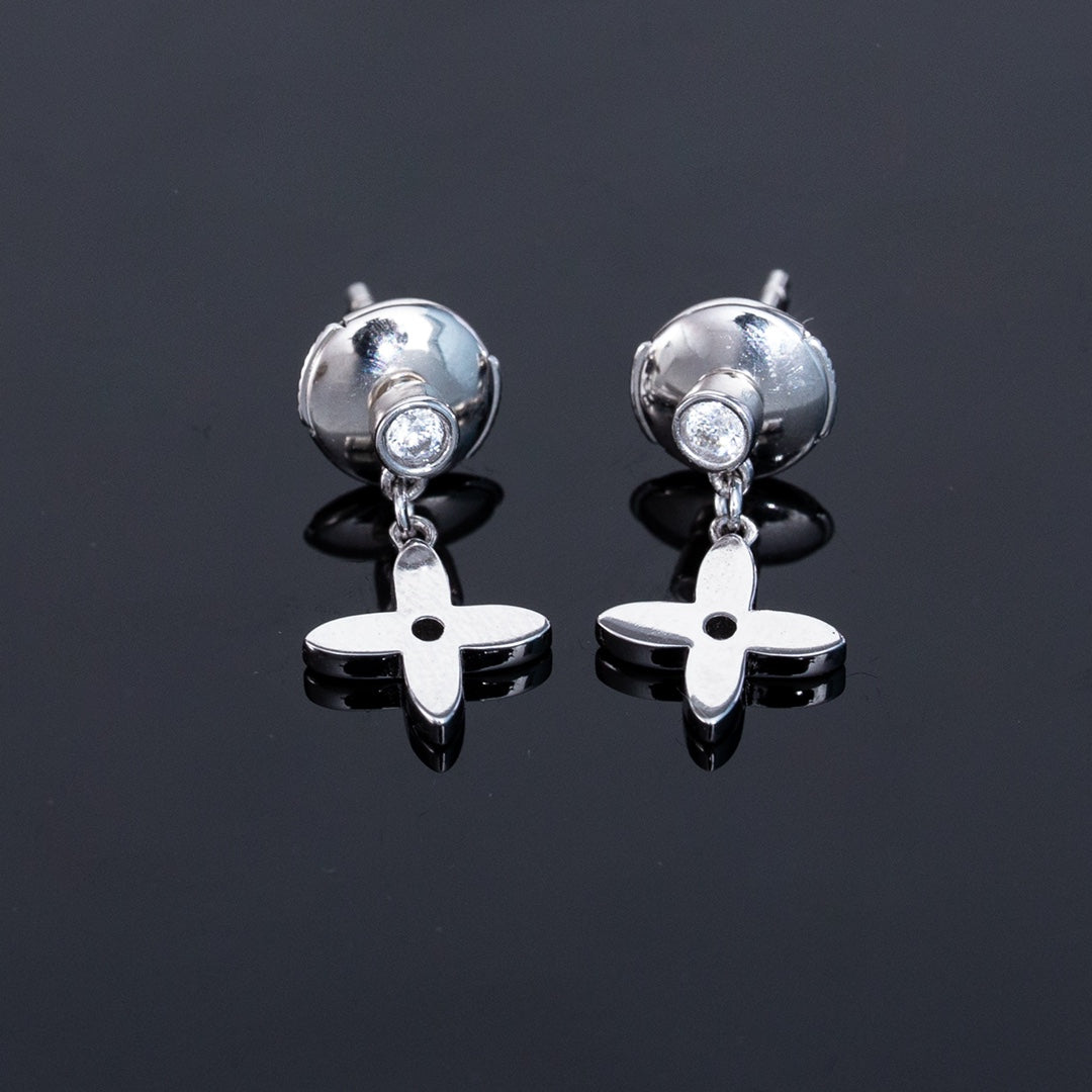 Mystic VIDYLLE SILVER DIAMOND MINI DROP EARRINGS