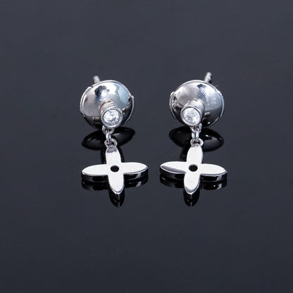 Mystic VIDYLLE SILVER DIAMOND MINI DROP EARRINGS