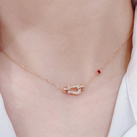 Mystic FORCE 10 DIAMOND PINK GOLD NECKLACE
