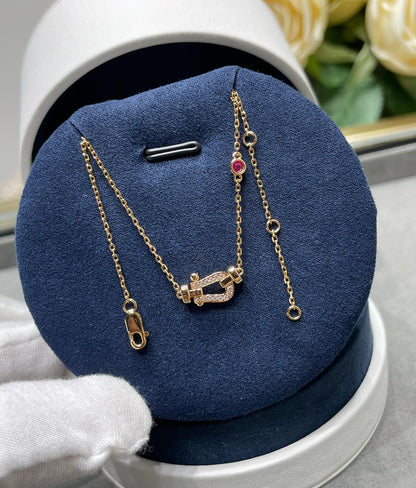 Mystic FORCE 10 DIAMOND PINK GOLD NECKLACE