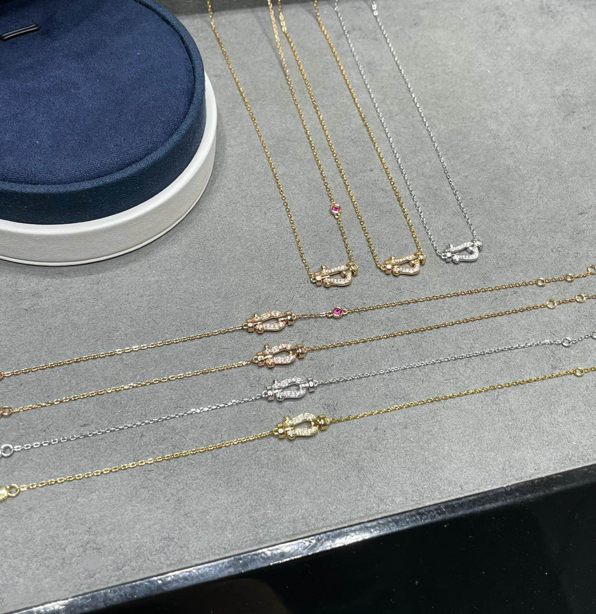 Mystic FORCE 10 DIAMOND PINK GOLD NECKLACE