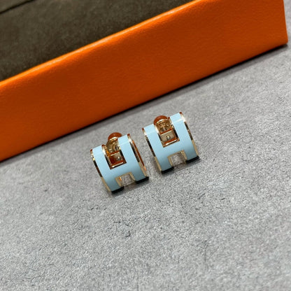 Mystic POP H SKY BLUE STUD EARRINGS