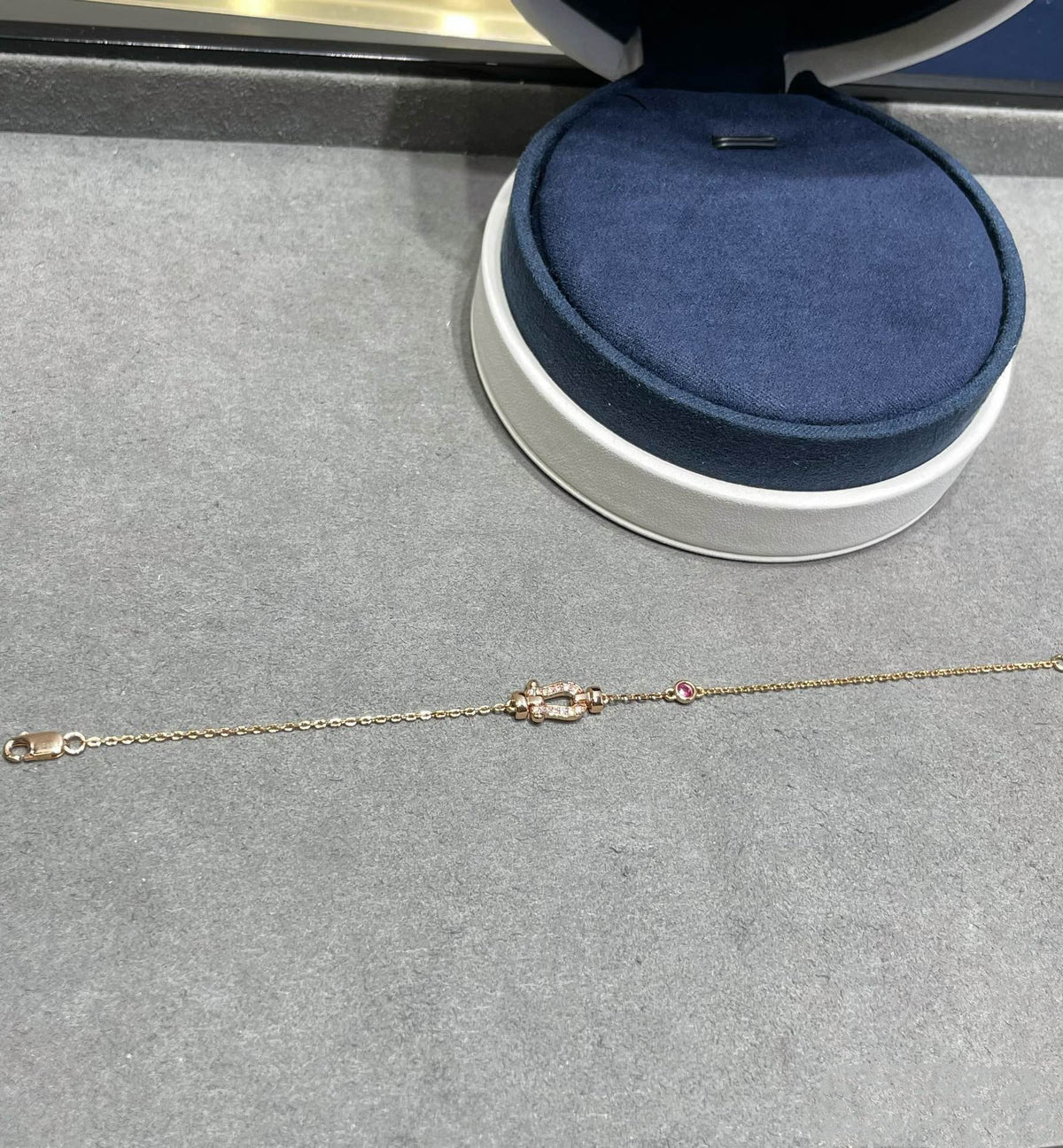 Mystic FORCE 10 DIAMOND CHAIN LINK PINK GOLD BRACELET