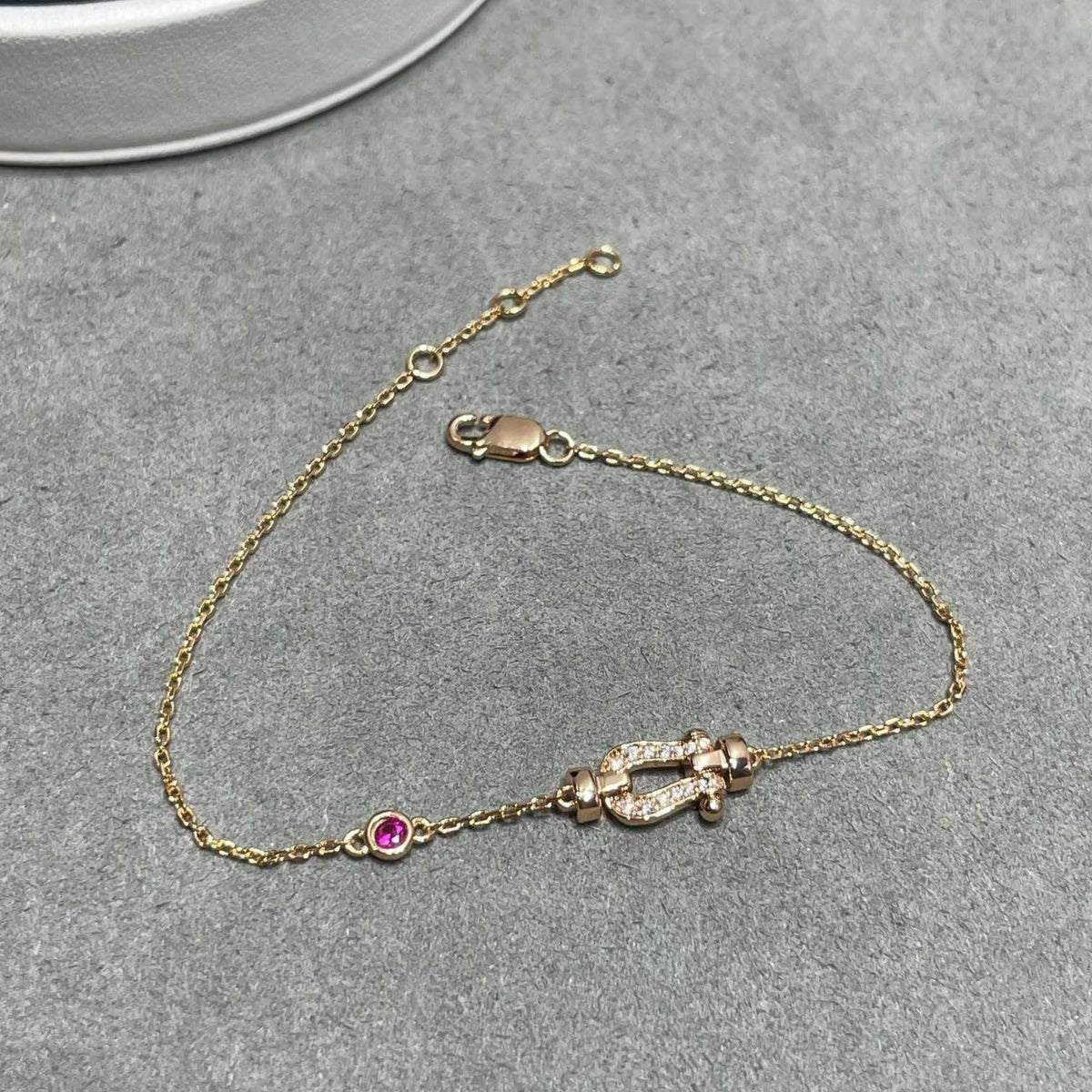Mystic FORCE 10 DIAMOND CHAIN LINK PINK GOLD BRACELET