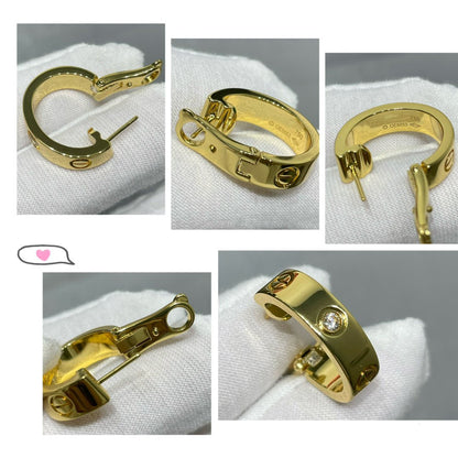 Mystic LOVE 5.5MM 1 DIAMOND EARRINGS