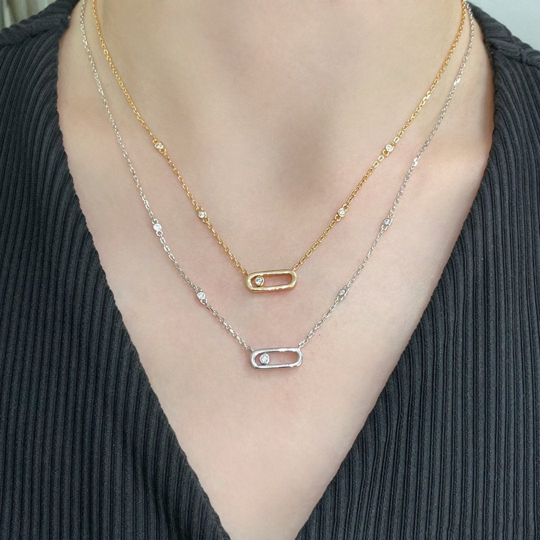 [Mystic]MOVE UNO DIAMOND NECKLACE