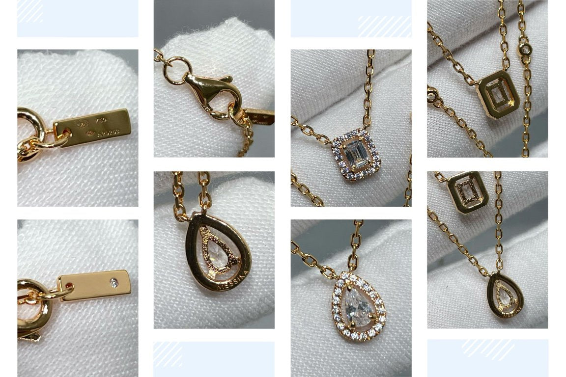 [Mystic]MY TWIN 2 ROW DIAMOND NECKLACE