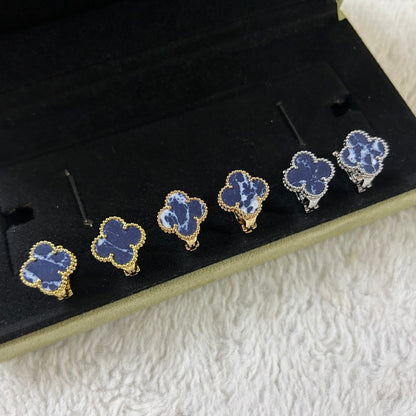 Mystic CLOVER PIETERSITE MEDIUM STUD EARRINGS