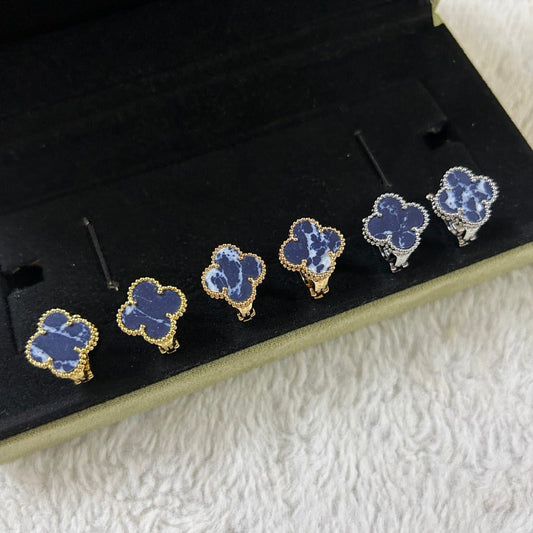 Mystic CLOVER PIETERSITE MEDIUM STUD EARRINGS