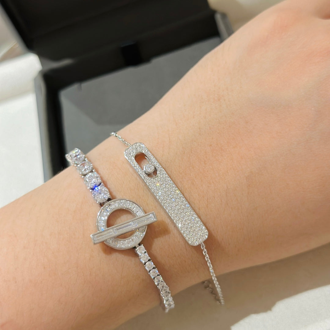[Mystic]MOVE CLASSIQUE DIAMOND PAVED BRACELET