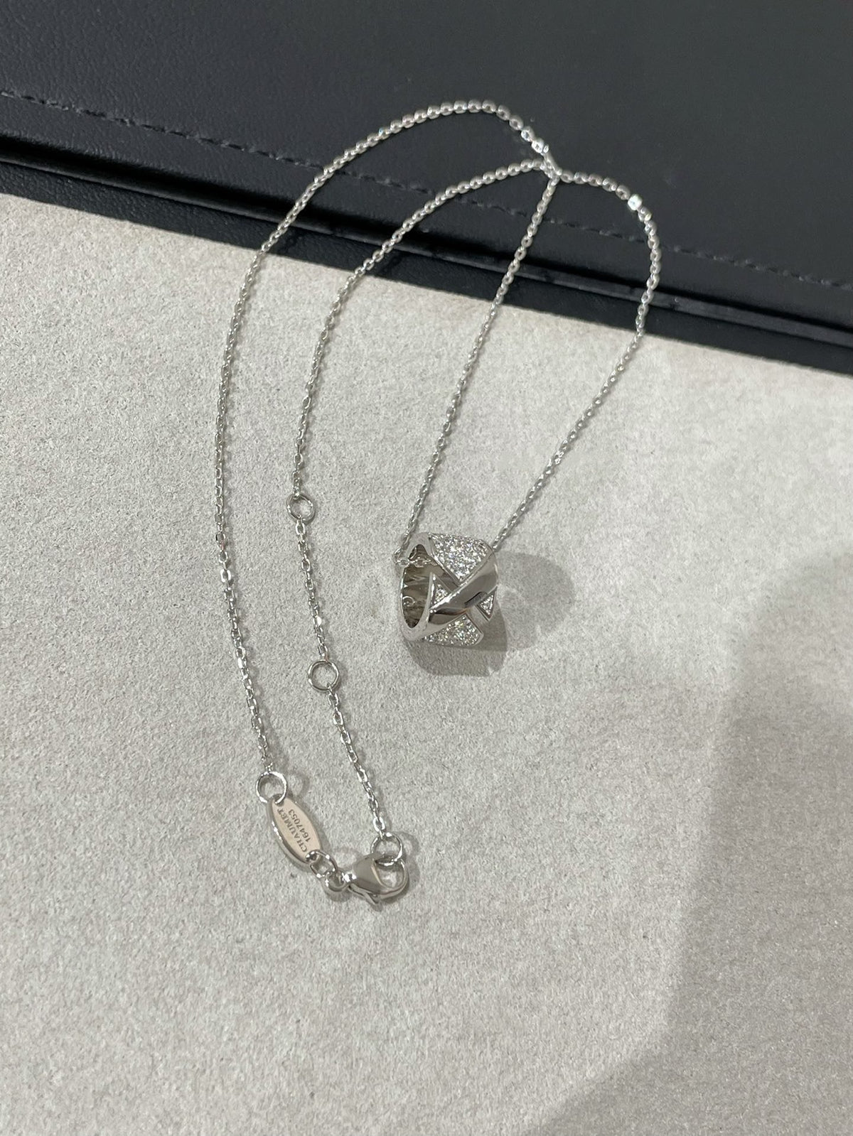 Mystic LIENS EVIDENCE DIAMOND PAVED NECKLACE