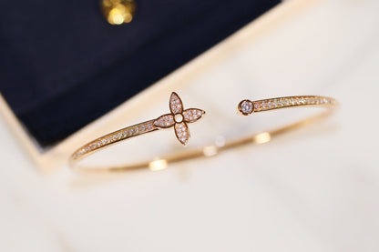 Mystic IDYLLE GOLD OPEN BRACELET DIAMOND PAVED