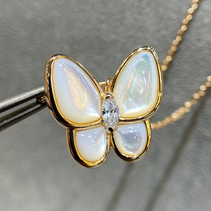 Mystic BUTTERFLY MOP DIAMOND NECKLACE