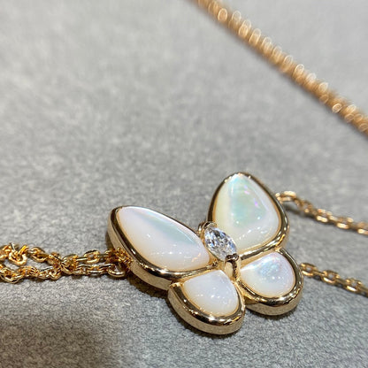 Mystic BUTTERFLY MOP DIAMOND NECKLACE