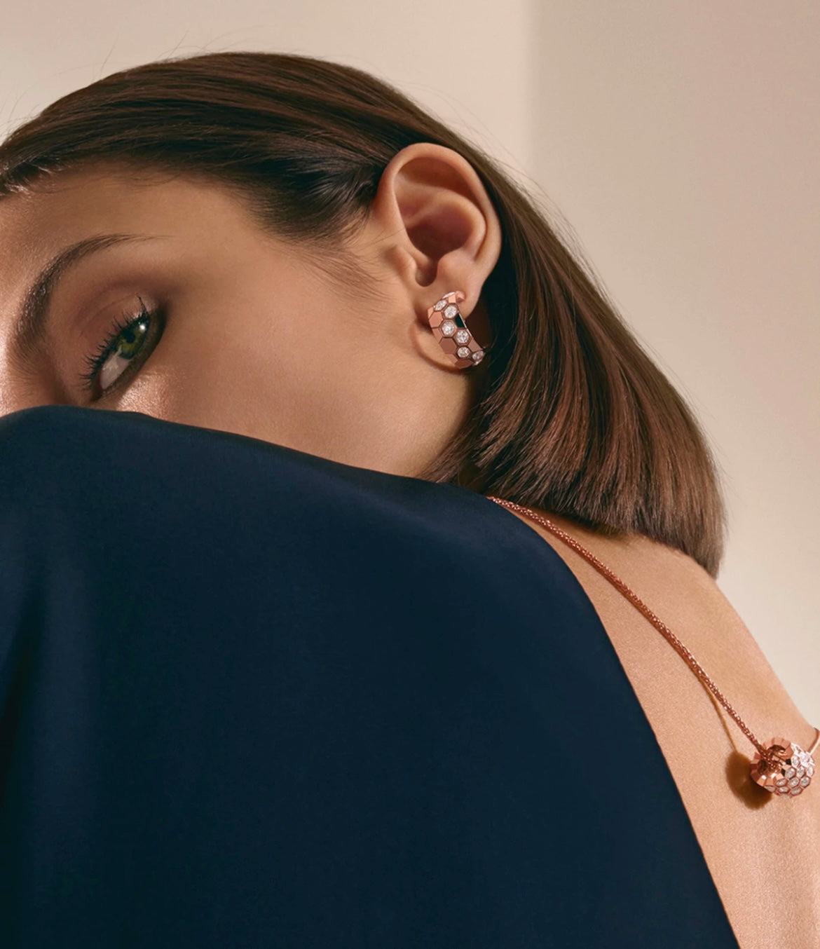 Mystic BEE LOVE DIAMOND HOOP EARRINGS