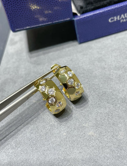Mystic BEE LOVE DIAMOND HOOP EARRINGS