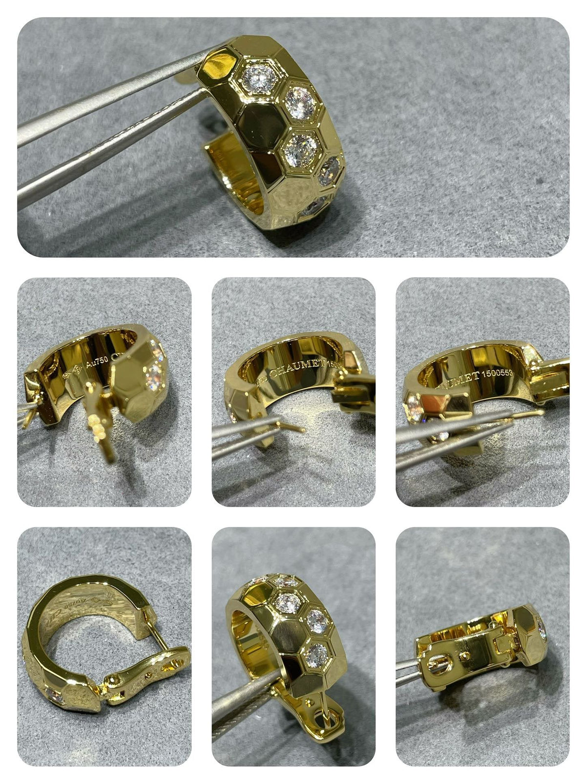 Mystic BEE LOVE DIAMOND HOOP EARRINGS