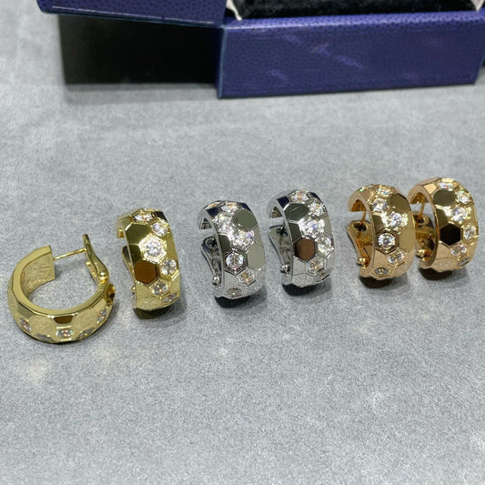 Mystic BEE LOVE DIAMOND HOOP EARRINGS