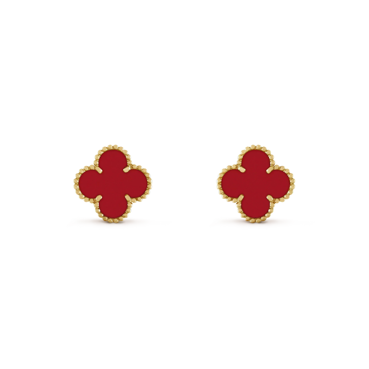 Mystic CLOVER MINI 9.5MM CARNELIAN EARRINGS