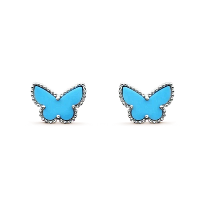 Mystic BUTTERFLY TURQUOISE EARRINGS SILVER