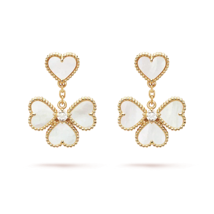 Mystic CLOVER SWEET WHITE MOP EARRINGS