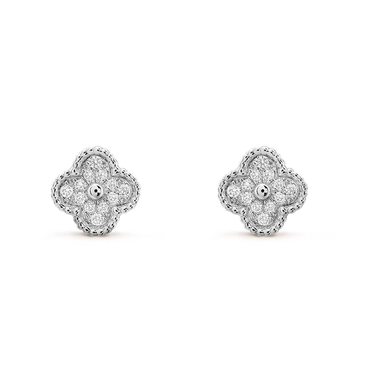 Mystic CLOVER MINI DIAMOND STUD EARRINGS