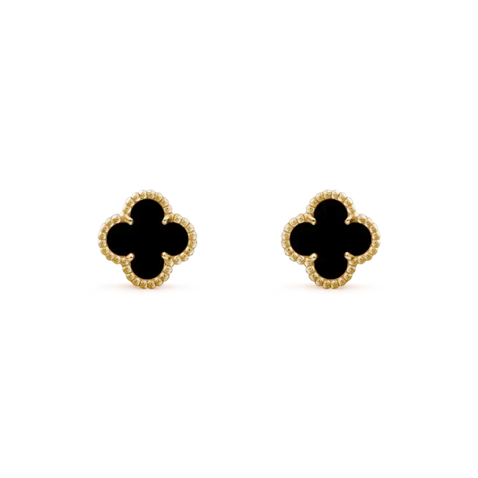 Mystic CLOVER MINI 9.5MM BLACK MOP EARRINGS