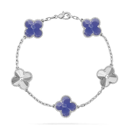 [Mystic ]New CLOVER 5 MOTIF BLUE VEINS BRACELET COLLECTION
