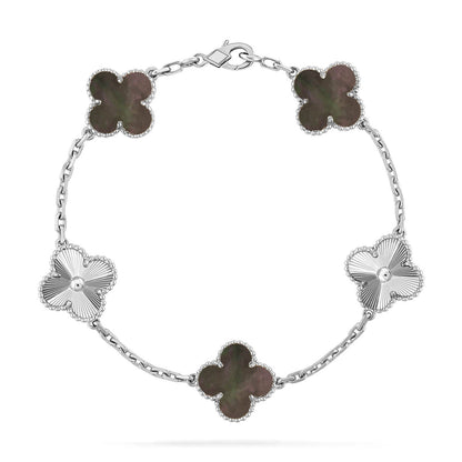 [Mystic ]New CLOVER 5 MOTIF GRAY MOP BRACELET COLLECTION