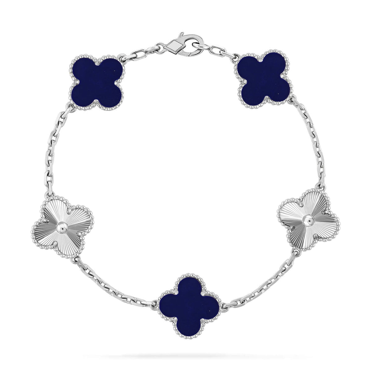 [Mystic ]New CLOVER 5 MOTIF LAPIS LAZULI BRACELET COLLECTION