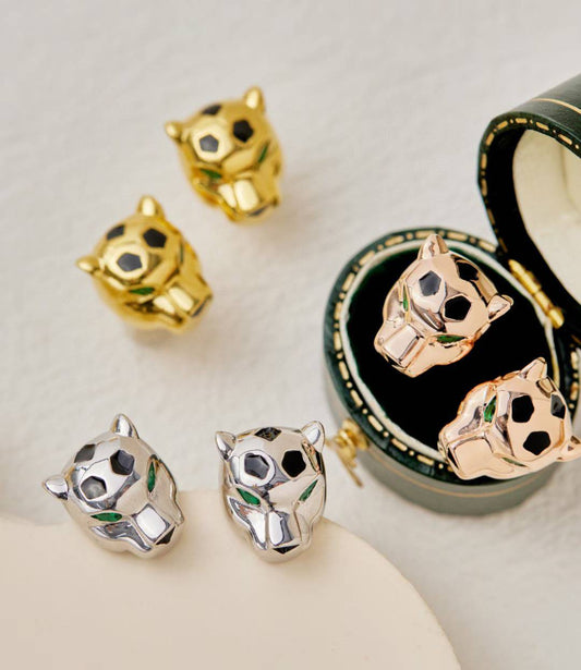 [Mystic ] CHRRTAH-PRINT STUD EARRINGS, THREE COLORS