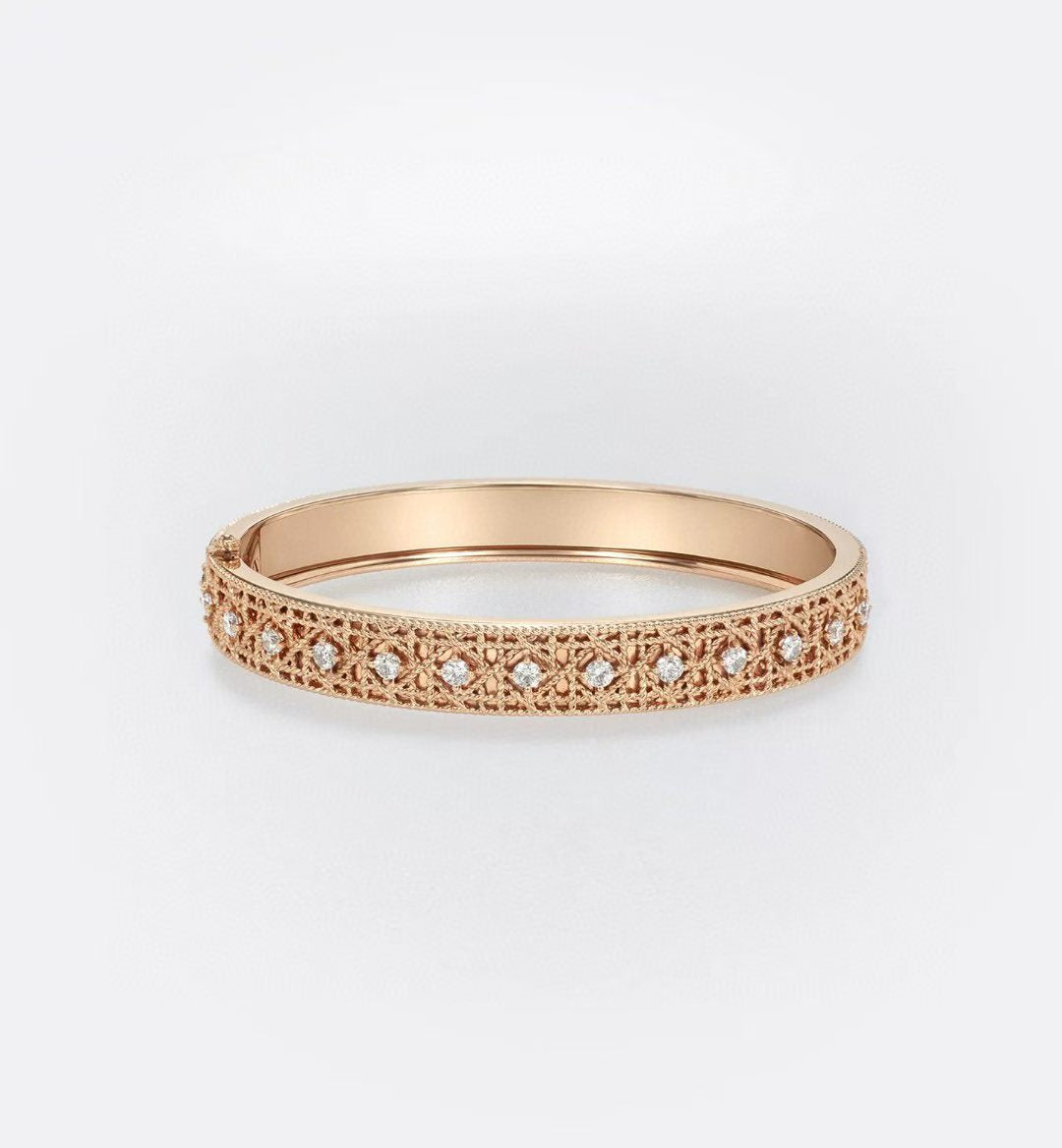 [Mystic ] 2026 WOVEN-PATTERN BRACELET SET WITH FULL DIAMOND INLAY THREE-COLORS
