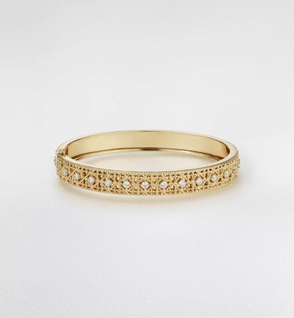 [Mystic ] 2026 WOVEN-PATTERN BRACELET SET WITH FULL DIAMOND INLAY THREE-COLORS