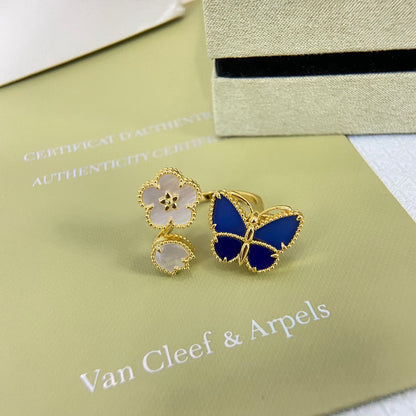 [Mystic ] 2026 NEW MODEL SPRING LUCKY 3 MOTIF GOLD RING