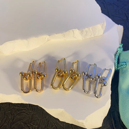 [Mystic ] TF U-shaped earrings
