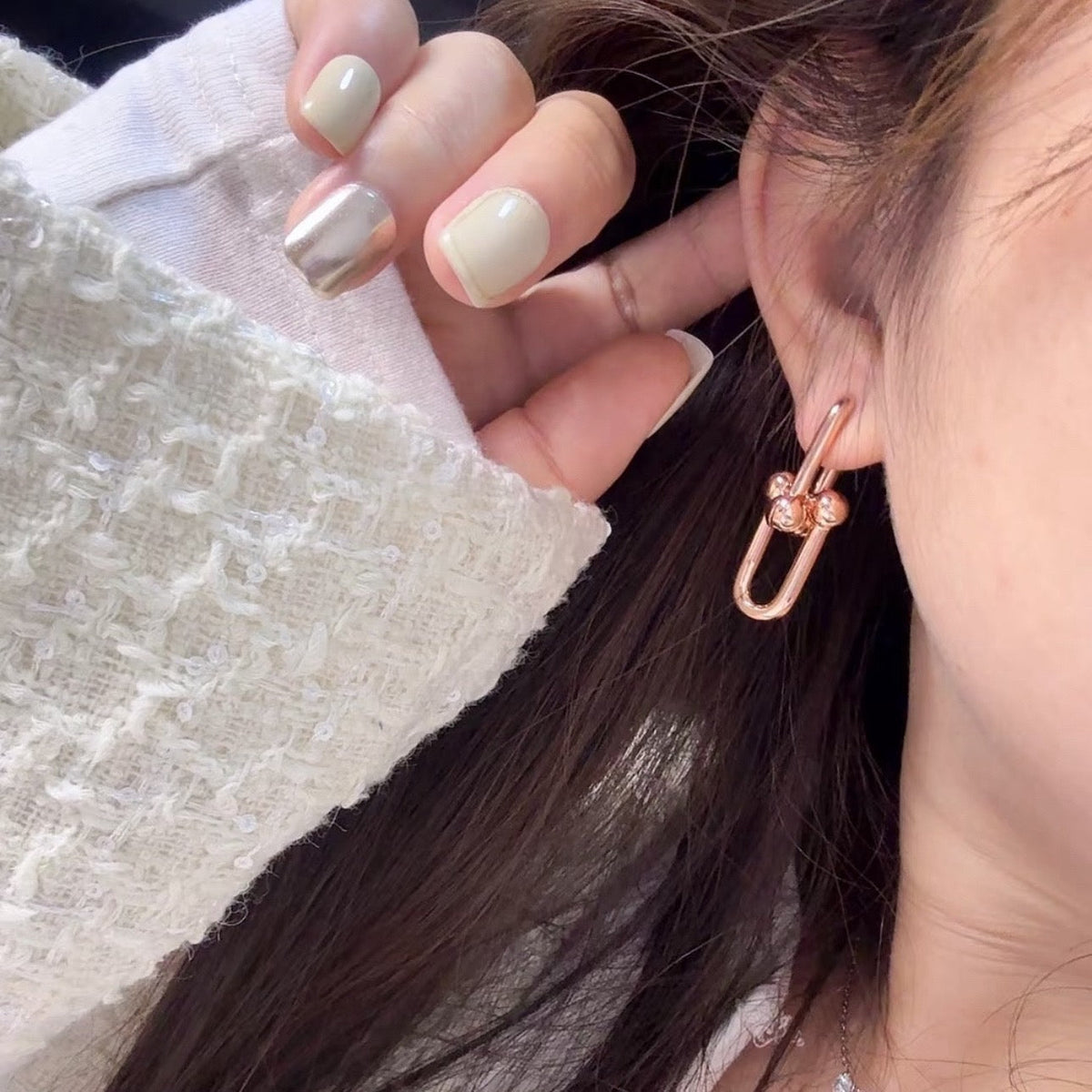 [Mystic ] TF U-shaped earrings