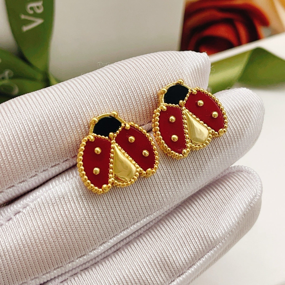 Mystic LUCKY LADYBUG EARRINGS