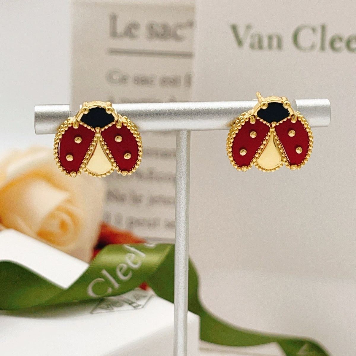 Mystic LUCKY LADYBUG EARRINGS