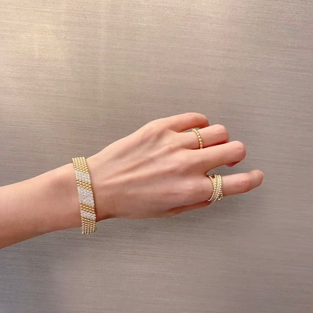 [Mystic ]  PERLEE DIAMOND BRACELET ,5-ROW DIAMOND-SET DESIGN