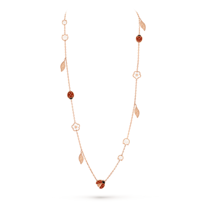 Mystic LUCKY SPRING 15 MOTIFS ROSE GOLD NECKLACE